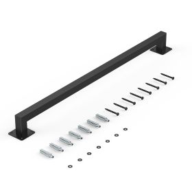 Wall Mounted Stair Handrail, 3ft Black Iron Staircase Handrail Indoor, 250lbs Load Capacity, Industrial Railing Hand Rail for Steps