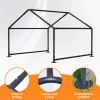 4\'x4\'x3\' Extra Large Outdoor Dog House Tent Breathable Outdoor Enclosure with 3-Sided Roll-Up Mesh Windows Ground Stakes Storage Bag for Dogs, Cats