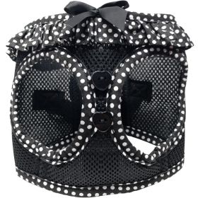 American River Choke Free Dog Harness Polka Dot Collection (Color: Black and White Polka Dot, size: XX-Small)