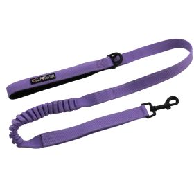 Soft Pull Traffic Dog Leash (Color: Paisley Purple, size: One size)